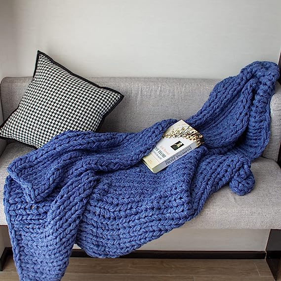 Chunky Knit Blanket Throw