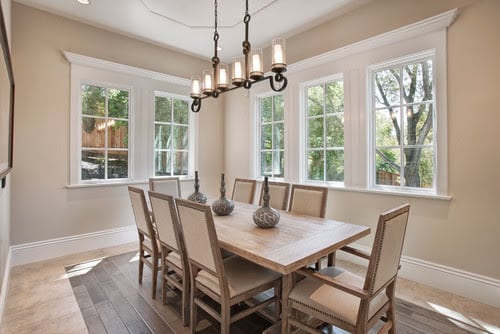 Dining Room Decor with Edgecomb Gray