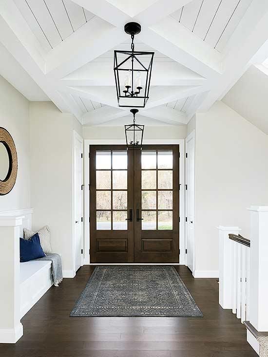 Entryway with Edgecomb Gray Benjamin Moore