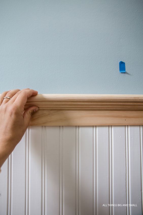 Nail Down The Beadboard Bathroom Panels