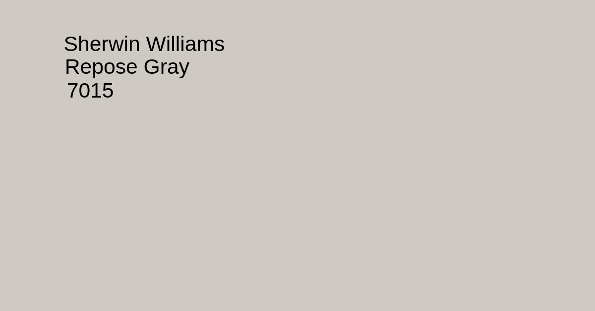 SW Repose Gray