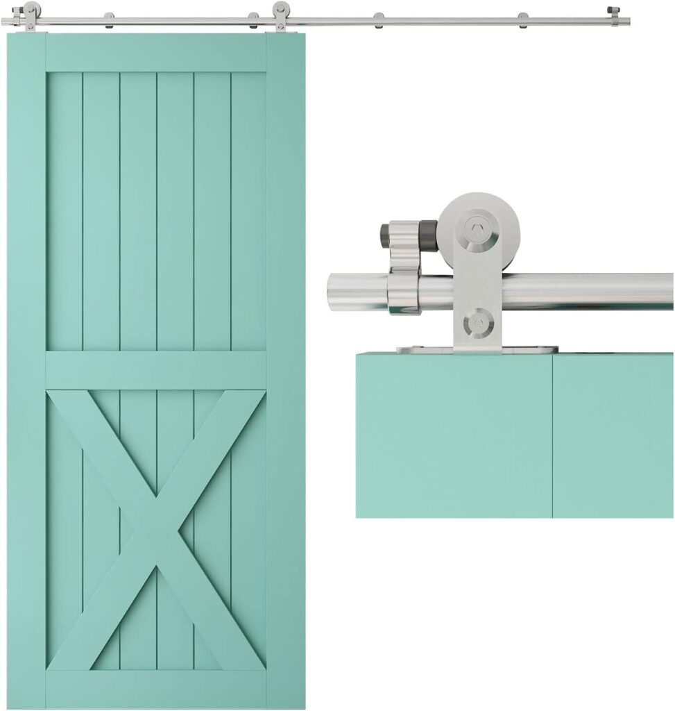 Turquoise Barn Sliding Door