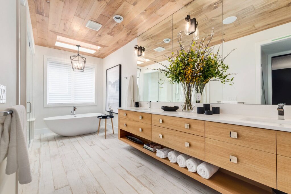 Bathroom with Wooden Floor Ideas to Inspire You