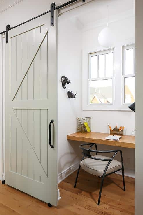  Herringbone Planks on Barn Door