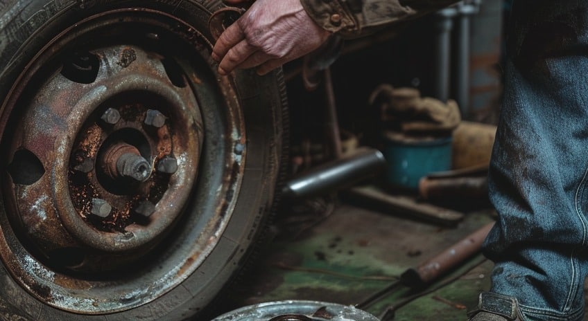 Step 3- Removing Old Wheels