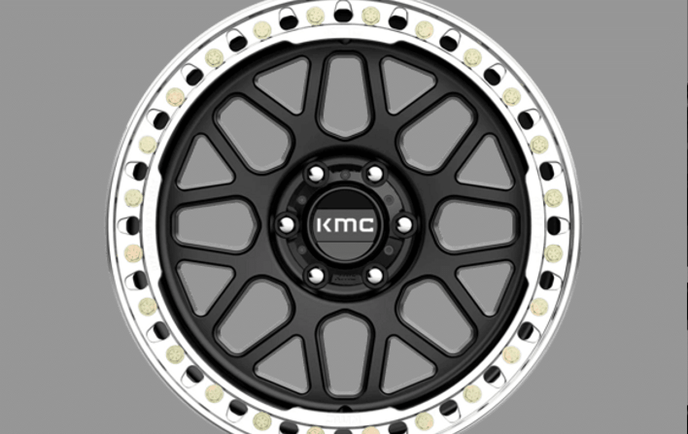 KMC KM235 Grenade Crawl Black : Machined