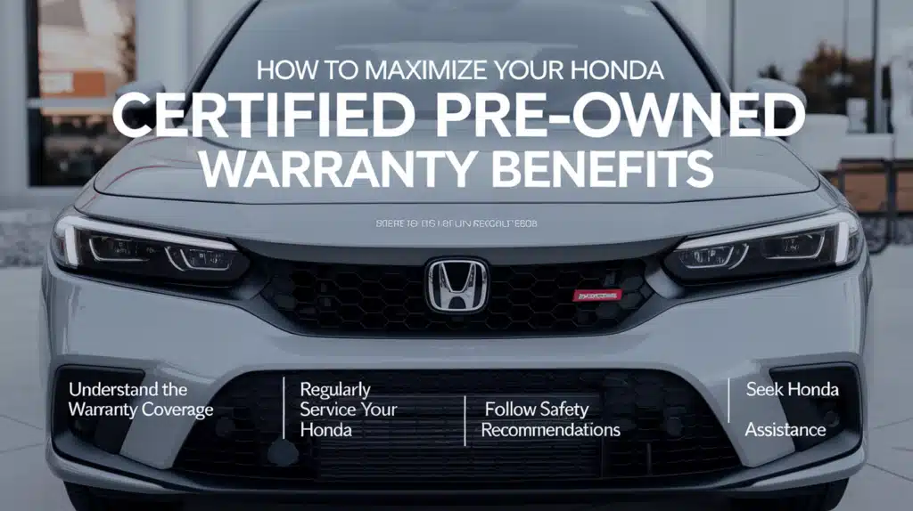 How to Maximize Your Honda Certified Pre-Owned Warranty Benefits