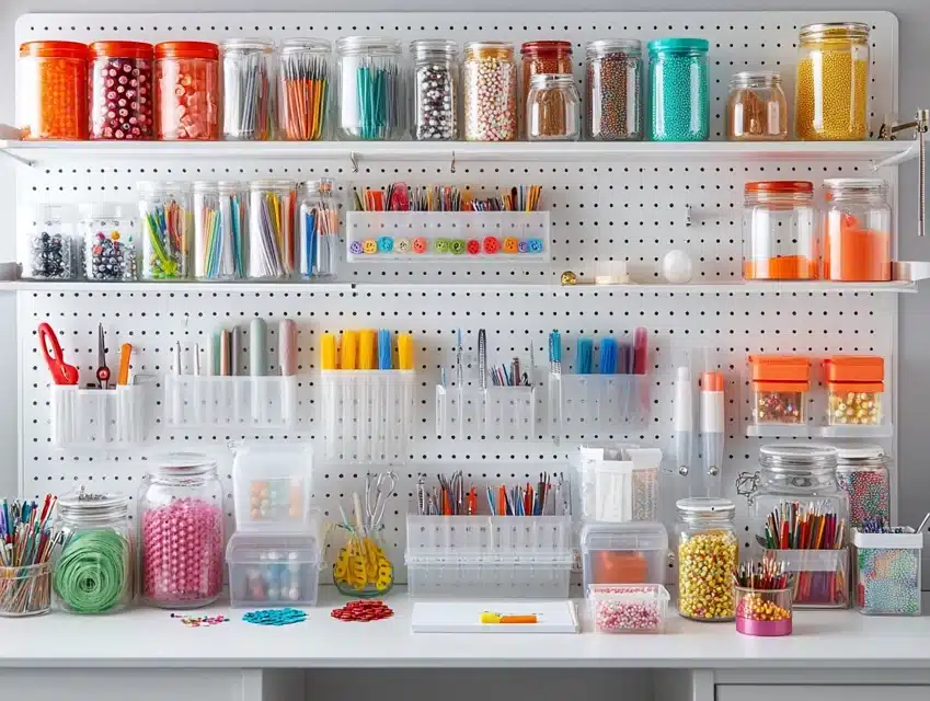 Craft Supply Organizer Wall