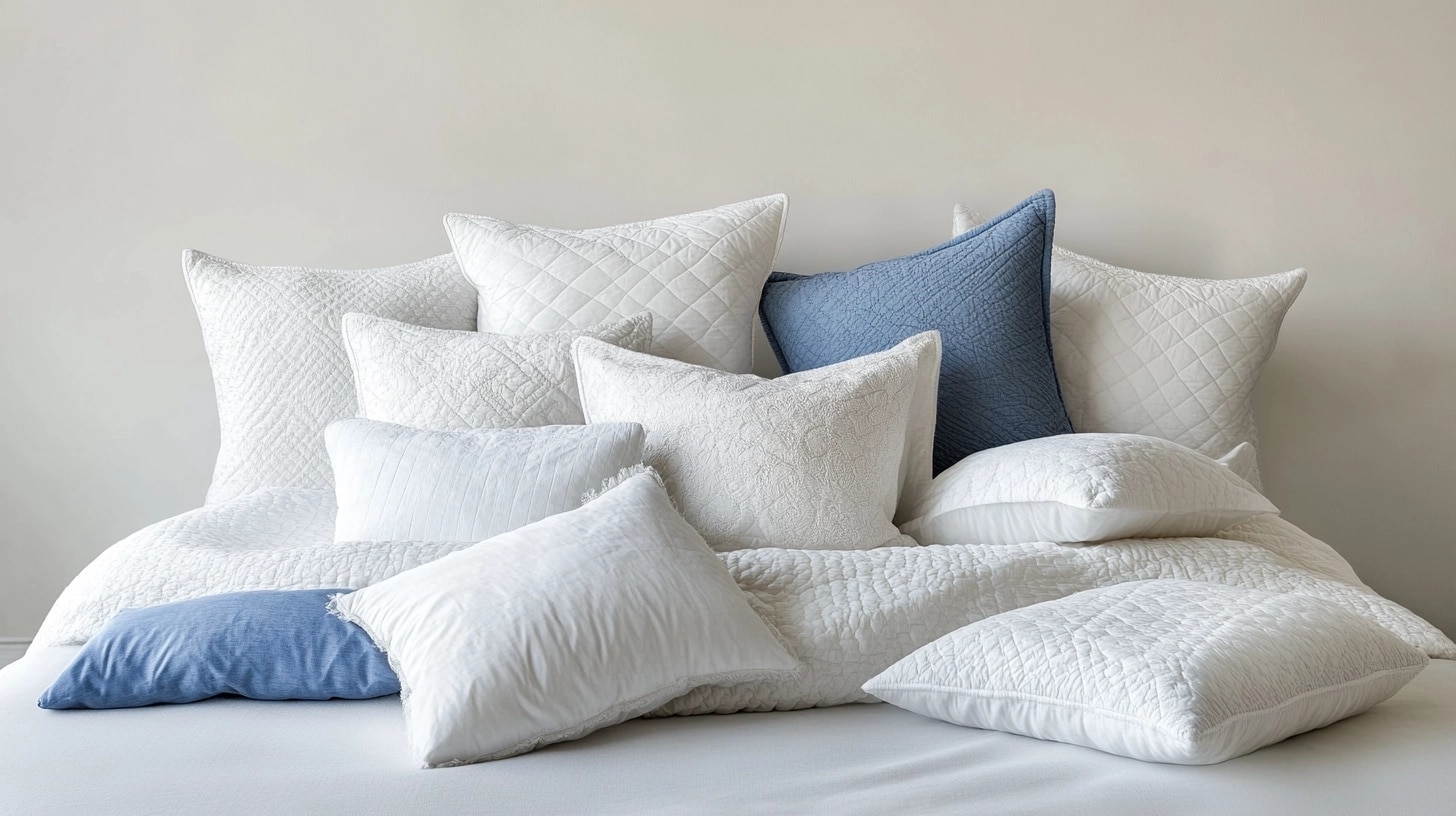 Pillow Arrangements Without a Headboard