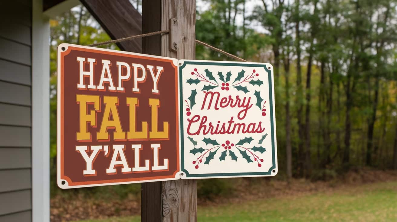 Reversible Porch Signs, Holiday Themes, Color Ideas