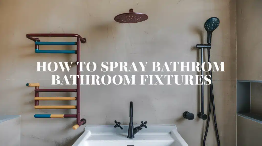 spray painting bathroom fixtures