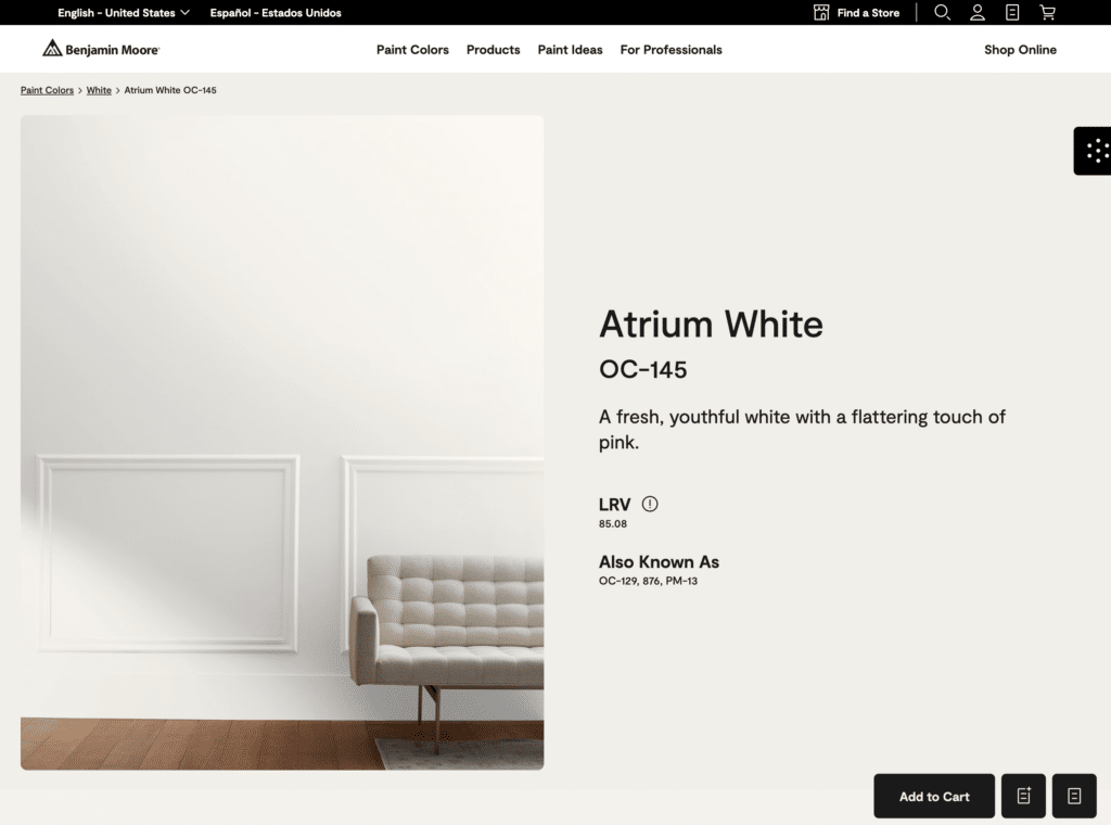 Atrium White OC-145