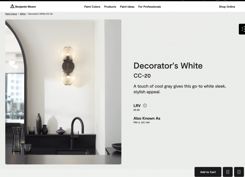 Decorator's White CC-20