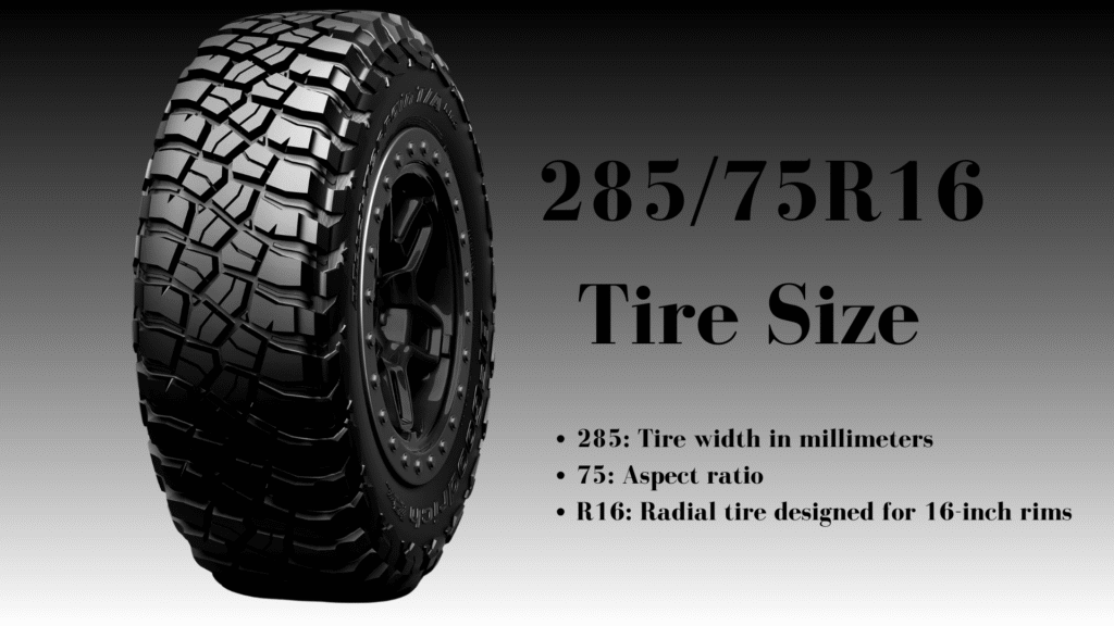 How to Convert 285/75R16 Tire Size to Inches