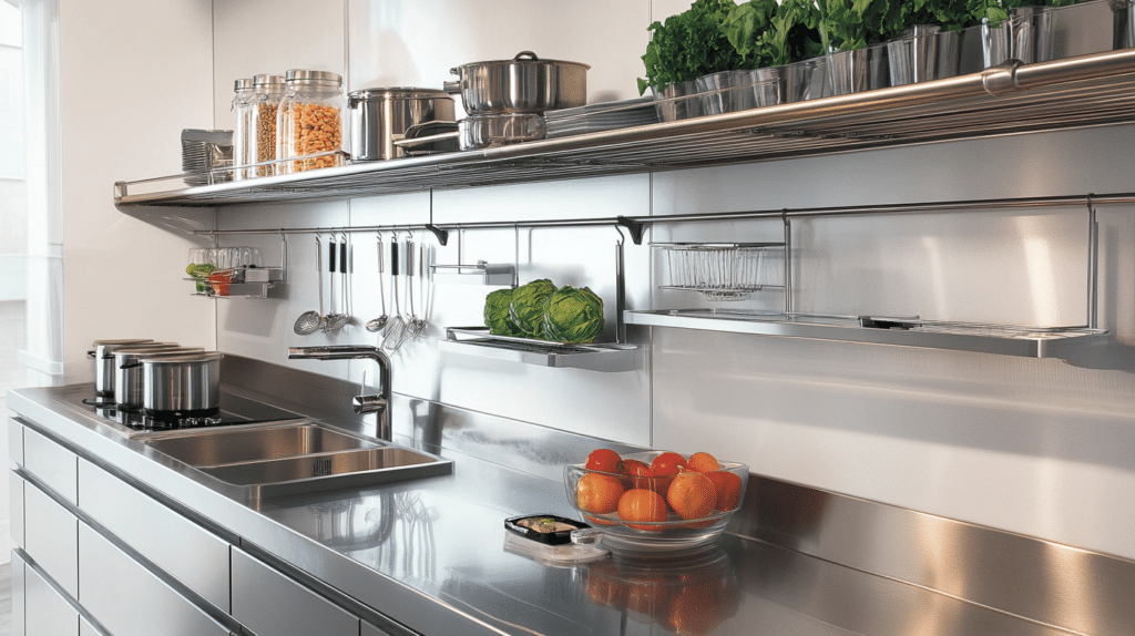 Maximizing Cooking Space with Stainless Steel Kitchen Shelves: Installation DIY