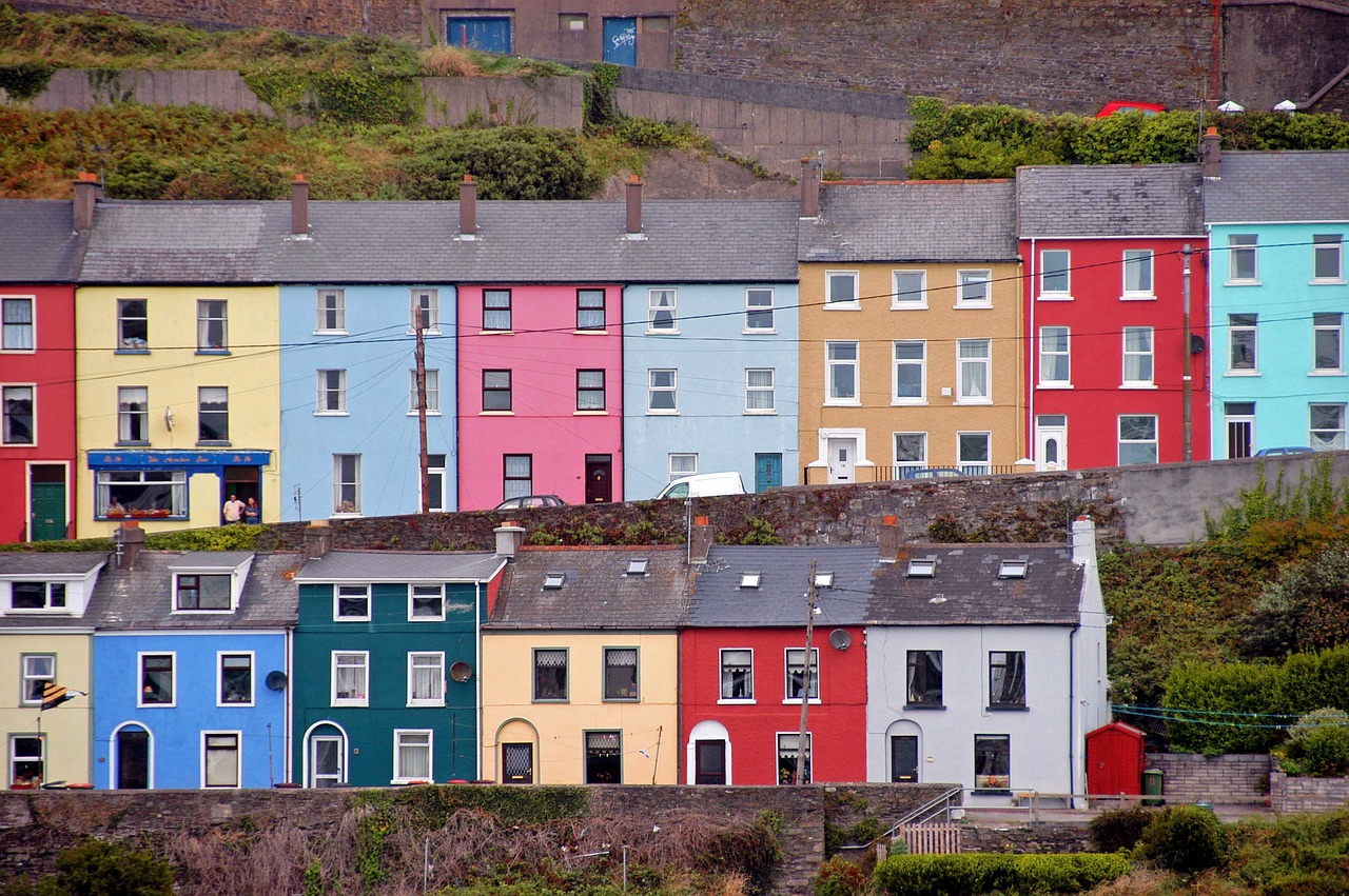 The colourful houses of Cobh