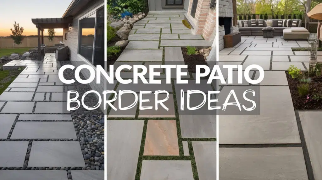 19 Concrete Patio Border Ideas to Upgrade Your Outdoor Space