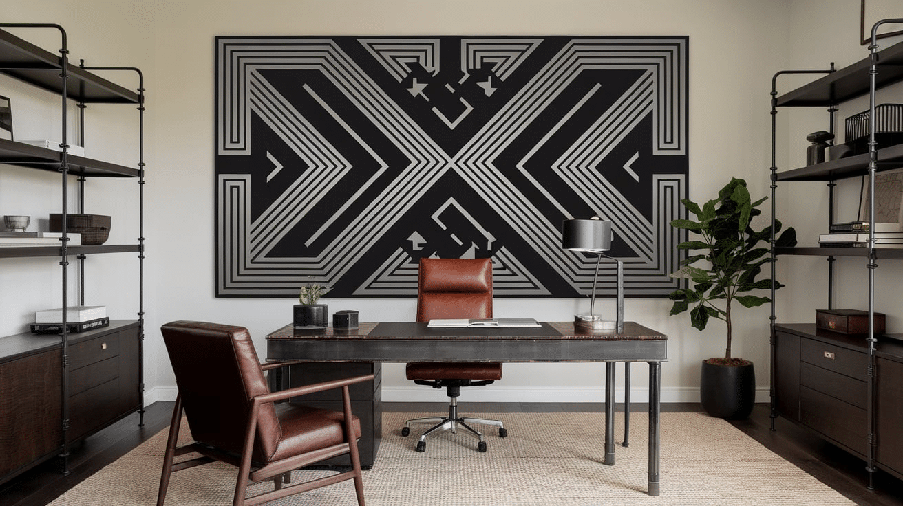31 Masculine Office Ideas for Men to Create a Bold Space - Opple House