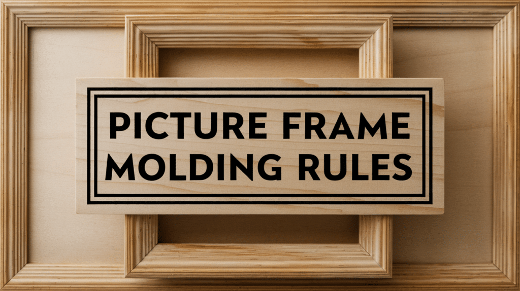 A Guide to Picture Frame Molding Rules