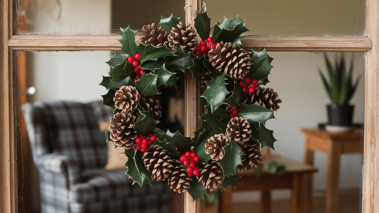 Attaching_Wreaths_to_Window_Frames_with_Small_Nails_or_Thumbtacks
