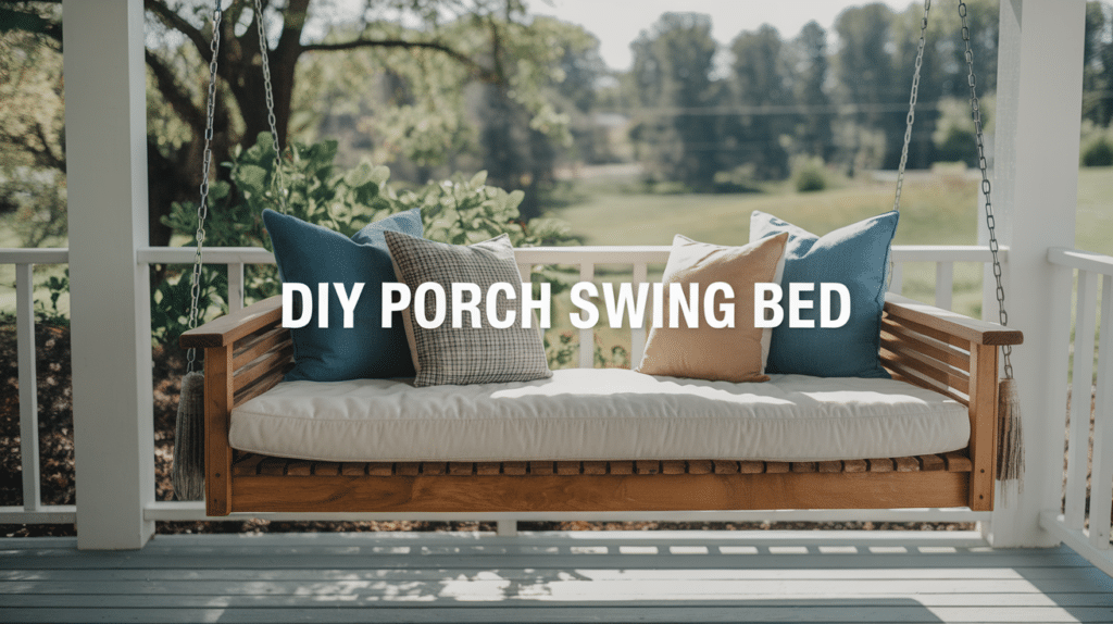 Building a DIY Porch Swing Bed A Beginner's Guide