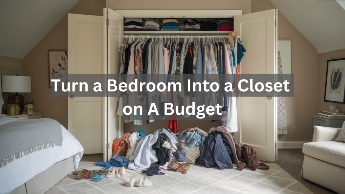 How to Turn a Bedroom Into a Closet on A Budget? - Opple House