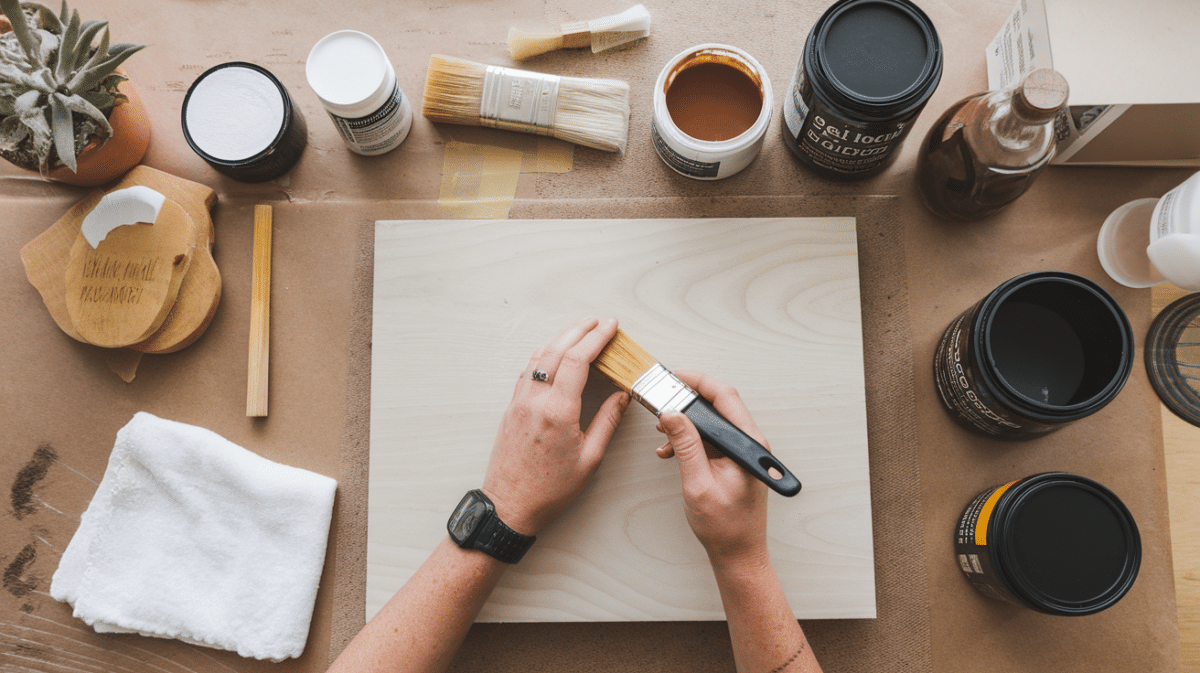 How to Stain Faux Wood: A Step-by-Step DIY Guide - Opple House