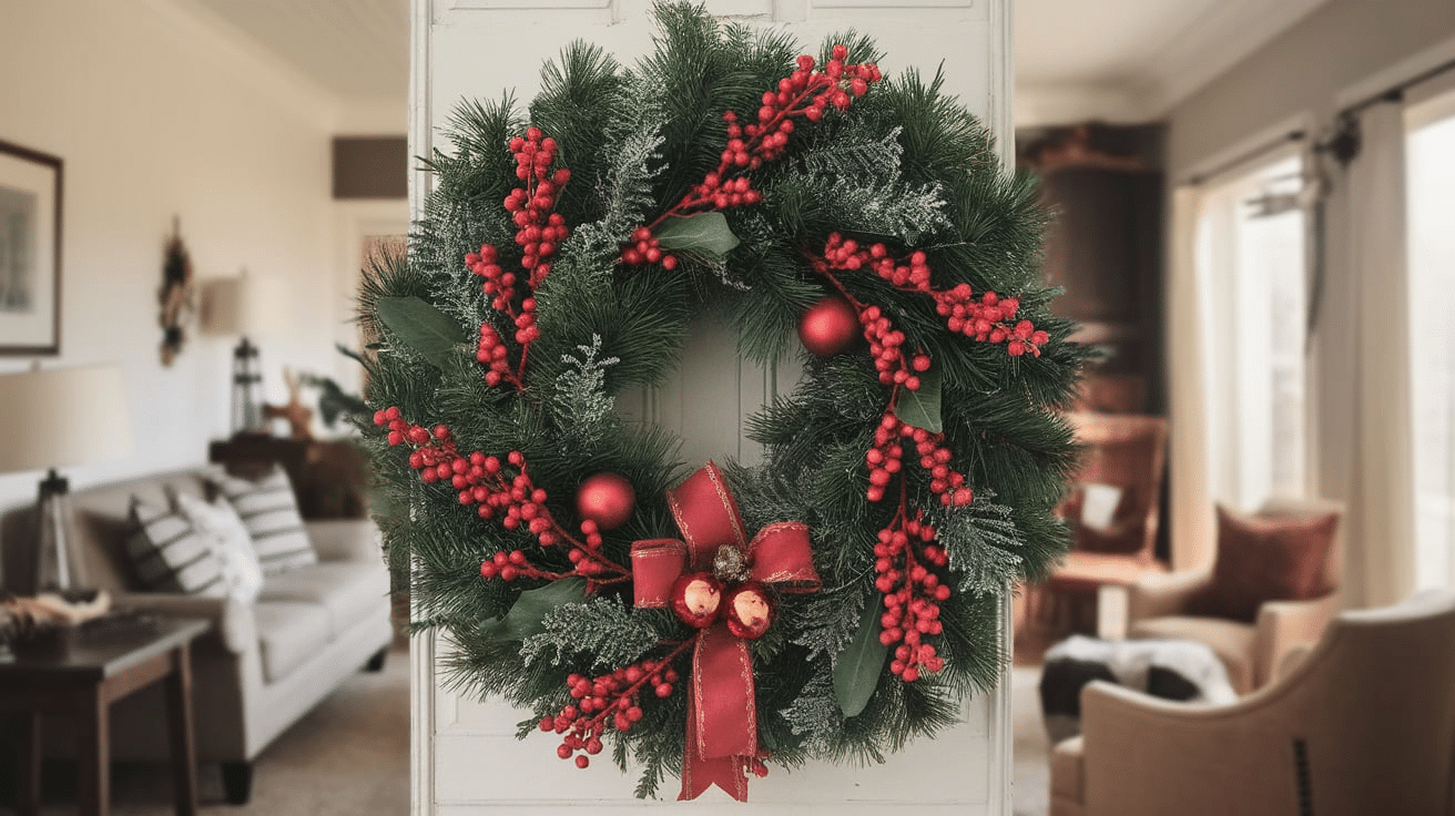 Winter_and_Holiday_Wreaths_with_Evergreen_Berries_or_Ornaments
