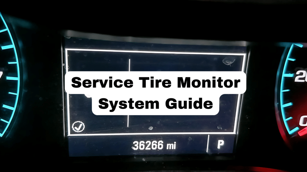 service tire monitor system chevy