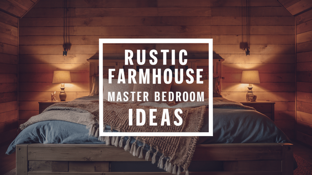 31 Rustic Farmhouse Master Bedroom Ideas - Opple House