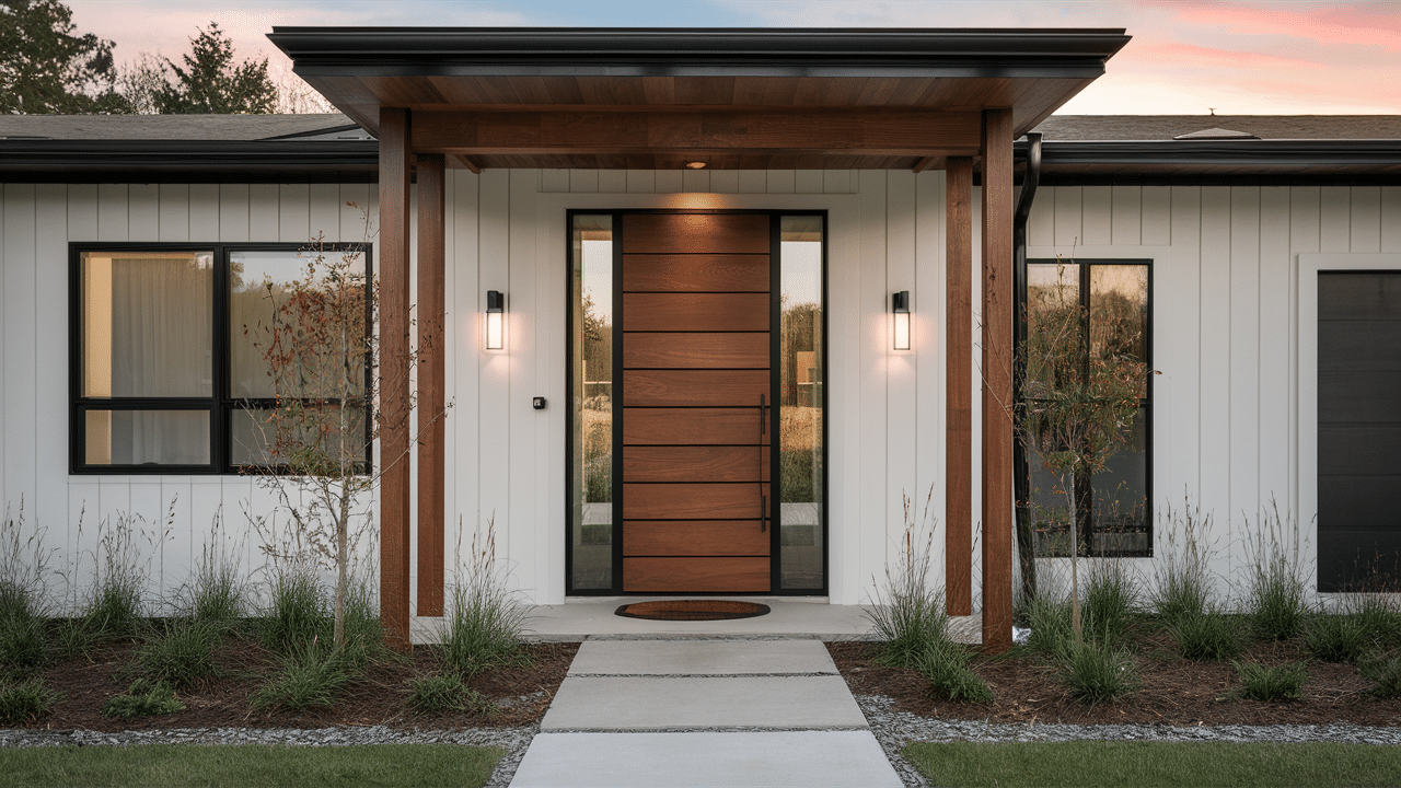 A-21_Natural_Wood_Door_with_Vertical_Slats