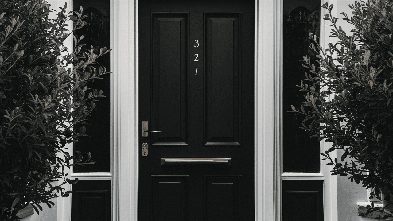 A-22_Modern_Farmhouse_Contrast_Black_Door_White_Frame