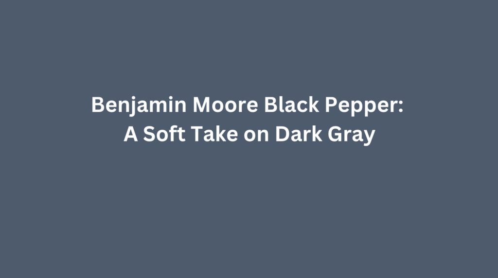 Benjamin Moore Black Pepper