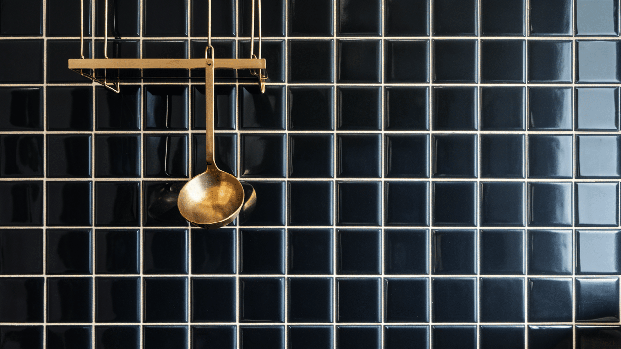 Black_Tile_Backsplash_with_Gold_Grout
