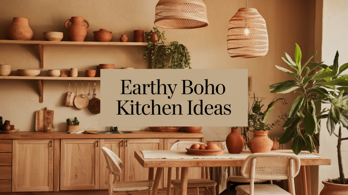 36 Earthy Boho Kitchen Ideas You Will Love - Opple House