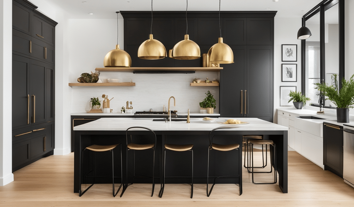 Gold_Pendant_Lights_Over_a_Black_Island