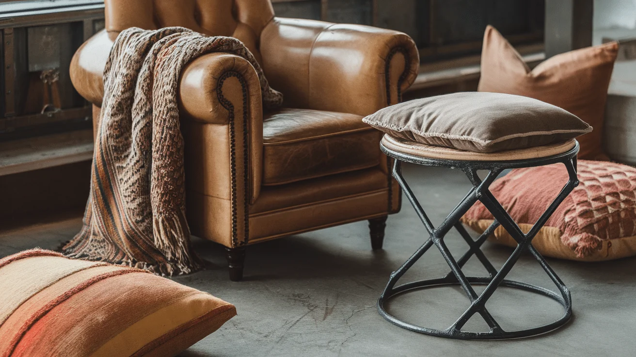 Leather_or_Metal_Furniture_with_Layered_Fabrics