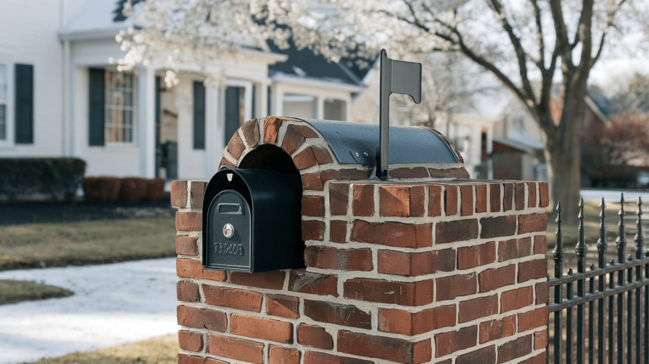 Mailbox_with_Mailbox_Flag_and_Lockbox