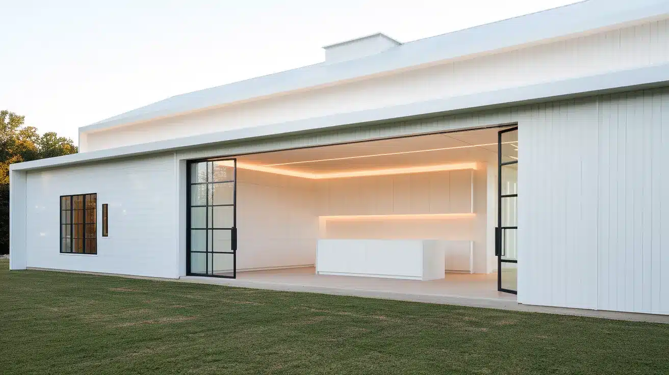 Minimalist_White_Barndominiums_with_Sleek_Interiors