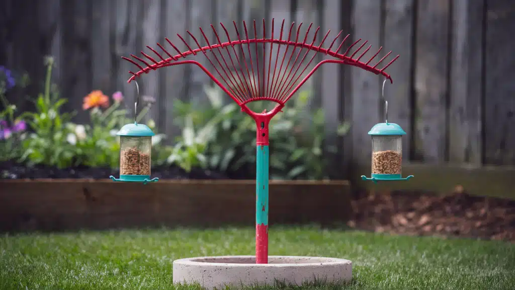 Repurposed Garden Tool Stand