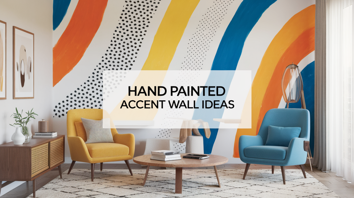 22 Hand Painted Accent Wall Ideas to Try Now - Opple House