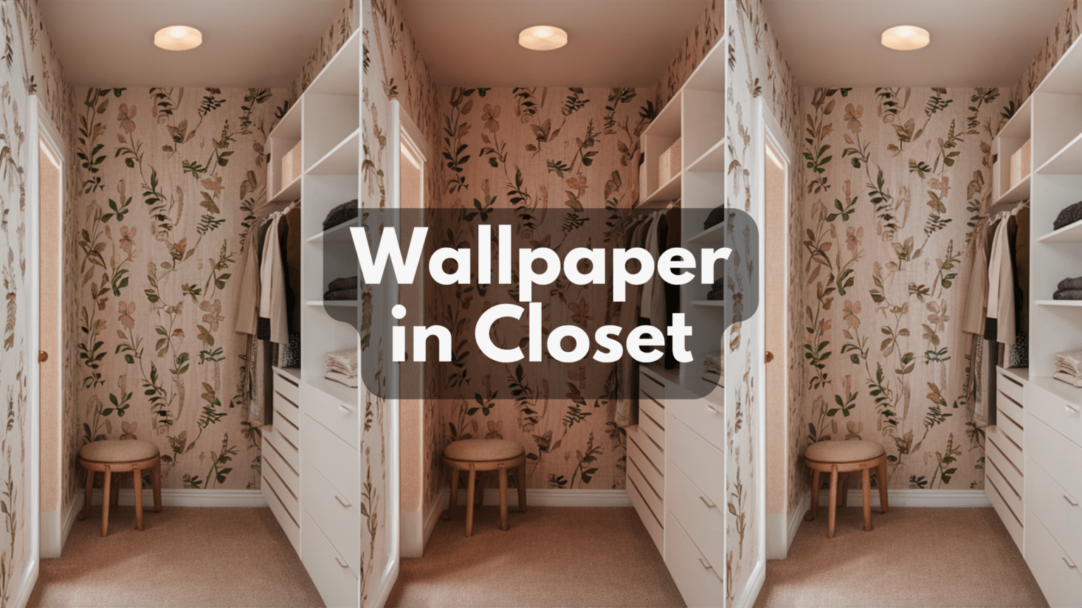 11 Wallpaper Designs That Go Well for Your Closet - Opple House