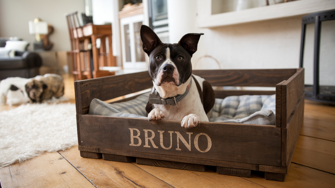 Crate Decorating Ideas For Senior Dogs With Medical Conditions Reference: 33 Creative Farmhouse Wooden Crate Decorating Ideas