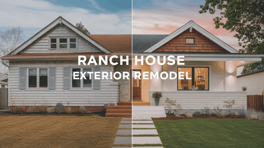 1960s Ranch House Exterior Remodel