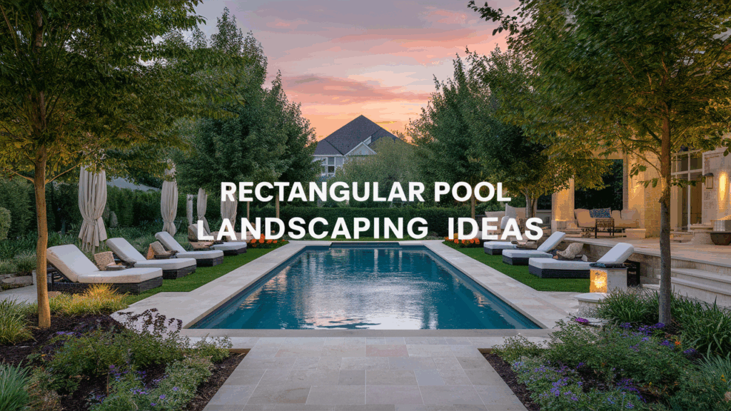 25 Inspiring Rectangular Pool Landscaping Ideas