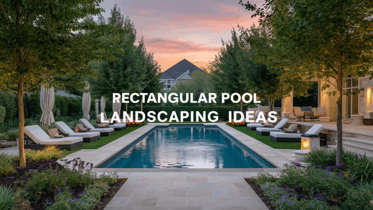 25 Inspiring Rectangular Pool Landscaping Ideas - Opple House