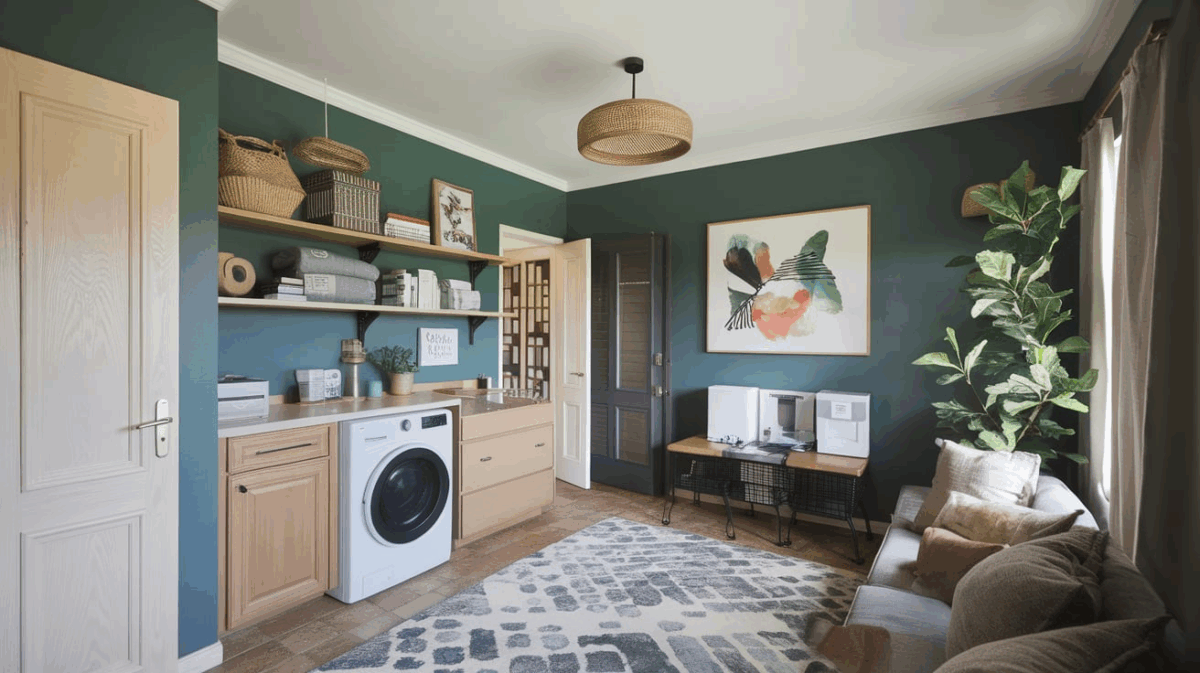 25 Smart Laundry Room Office Combo Ideas - Opple House