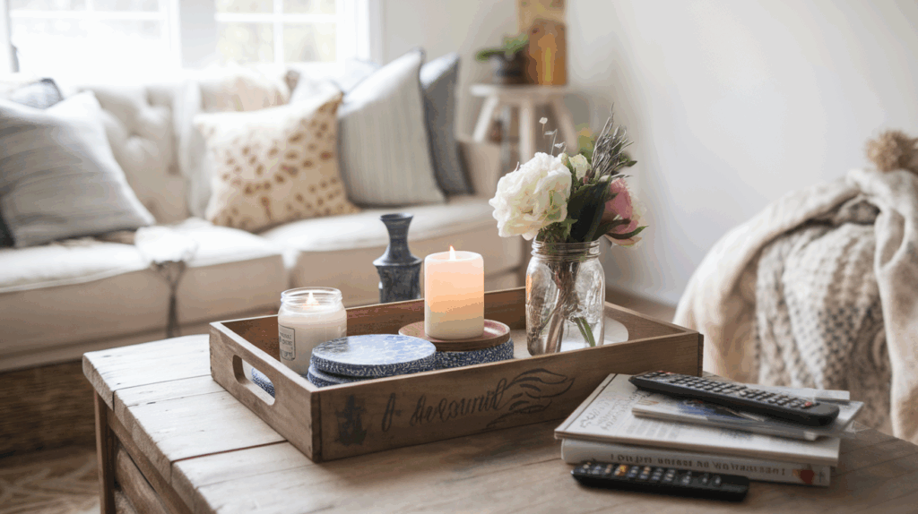Crate Tabletop Tray Decor