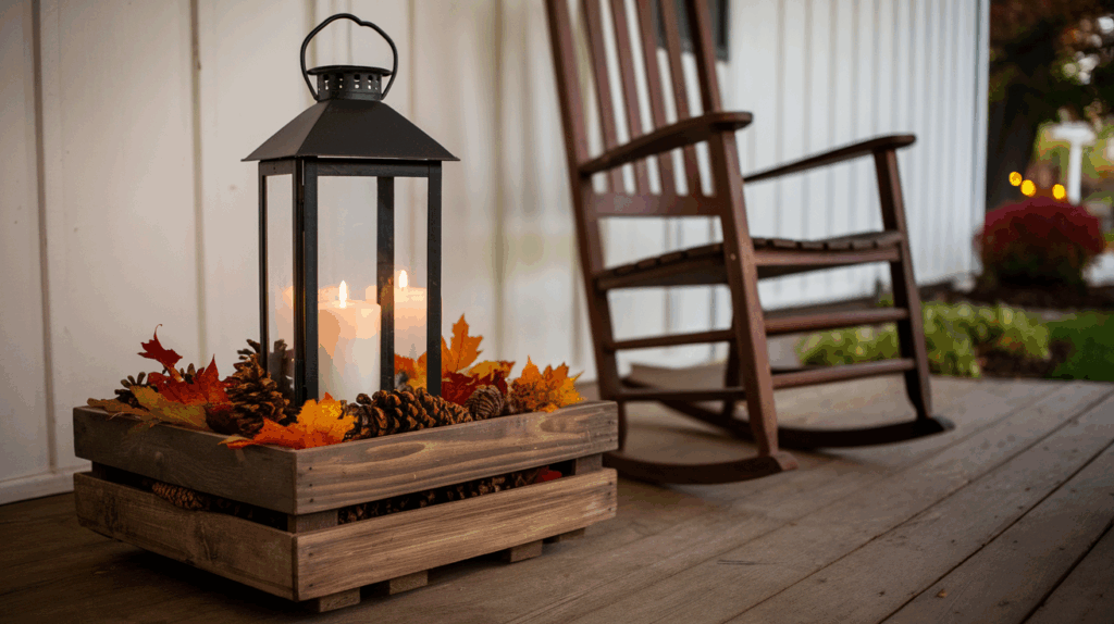 Outdoor Crate Lantern Holder