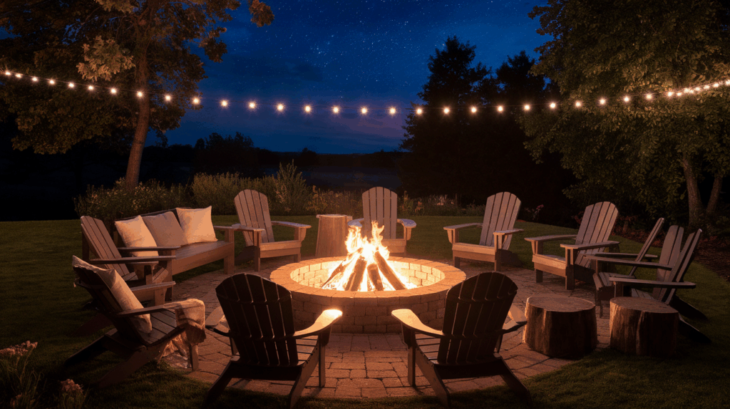 A Fire Pit with Seating